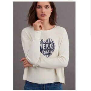 Anthropologie Waffle Knit Top